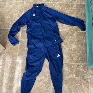 Blue adidas track suit size medium